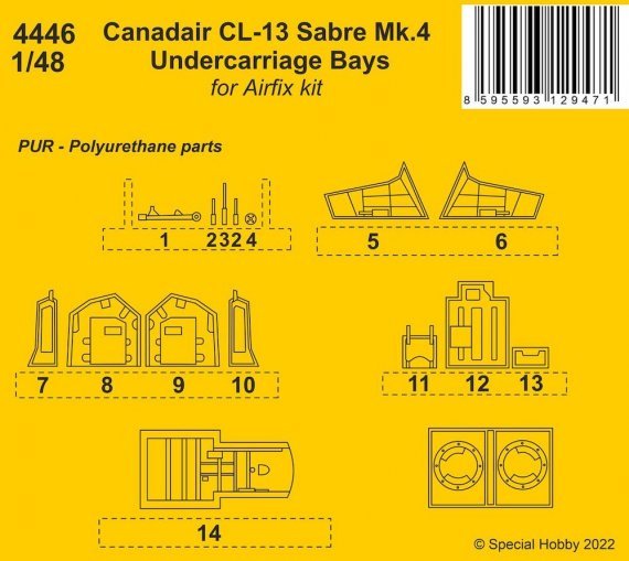 1/48 Canadair CL-13 Sabre Mk.4 Undercarriage Bays
