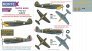 1/48 Airfix P-40C Tomahawk mask, insignia masks, decals