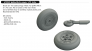 Supermarine Spitfire Mk.Vc wheels 1/72