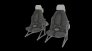 Metal Pilot Seats Sikorsky UH-60 SH-60 MH-60 1/32 image 2