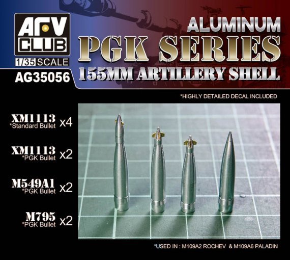 1/35 US M1122 & M454 155mm Artillery Shells