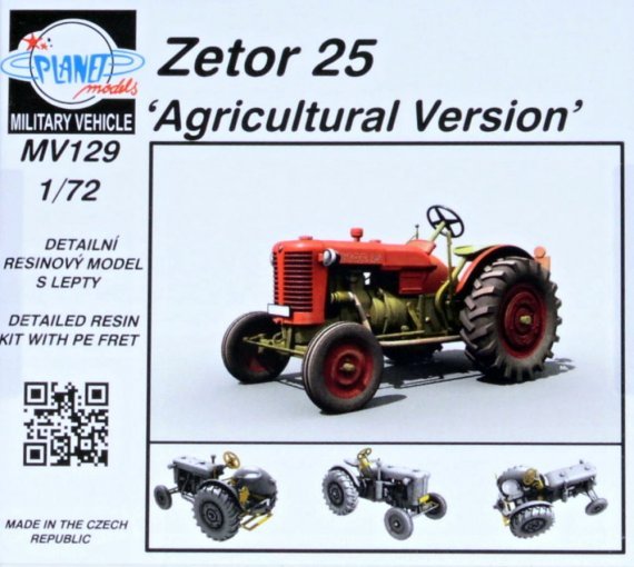 1/72 Zetor 25 Agricultural Version