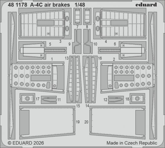 1/48 SET A-4C air brakes for Hobby Boss