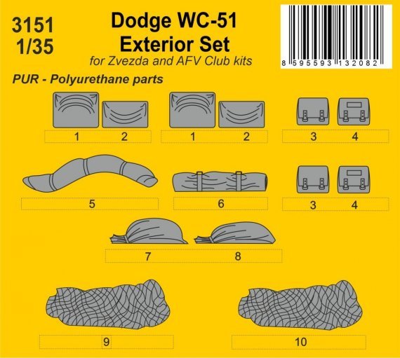 1/35 Dodge WC-51 Exterior Set AFV/Zvezda