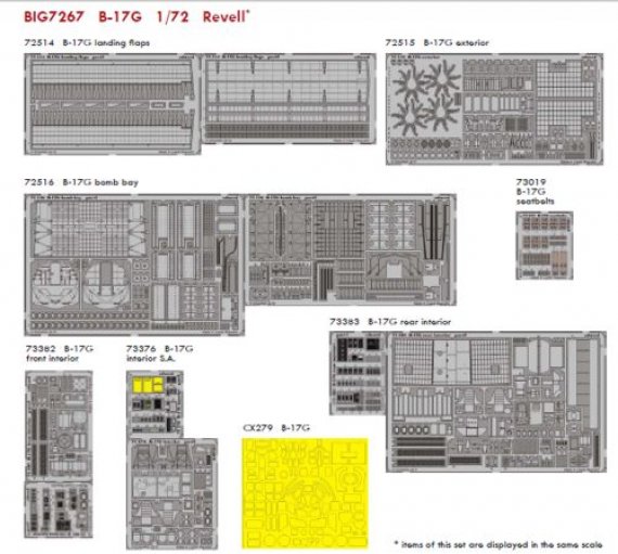 Eduard EDUBIG7267 Boeing B-17G Flying Fortress 1/72