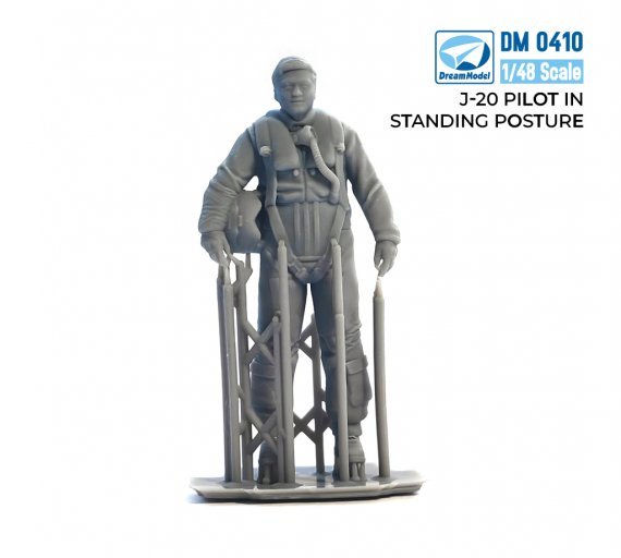 1/48 Plaaf Pilots for Chengdu J-20 in stand position