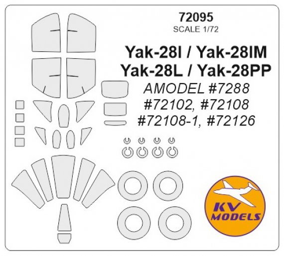 1/72 Yakovlev Yak-28 + wheels masks