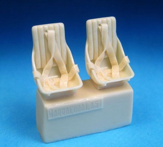 1/48 WWII Russian Fighter Seats with Belts.