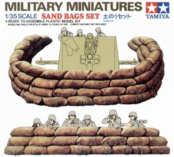 Tamiya Sacs de sable 1/35 - Set de 48
