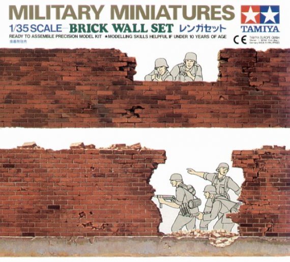 Tamiya Set Mur de Briques 1/35 Diorama