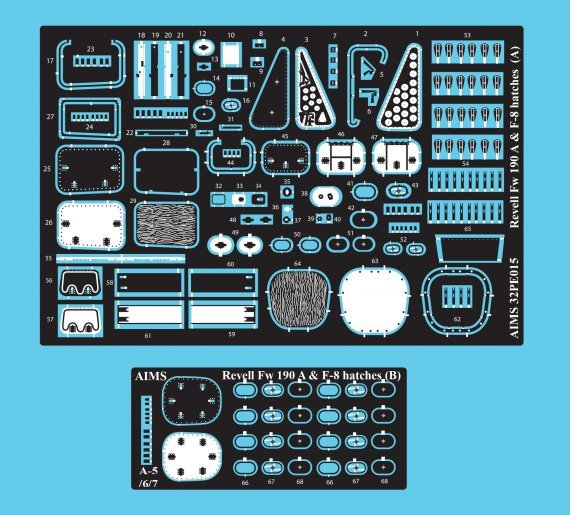 1/32 Focke-Wulf Fw-190A-8/Fw-190F-8 hatches and latches