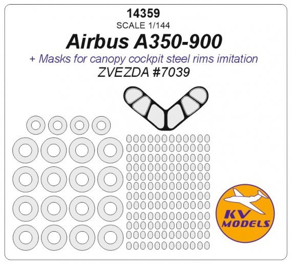 1/144 Airbus A350-900 + wheels masks