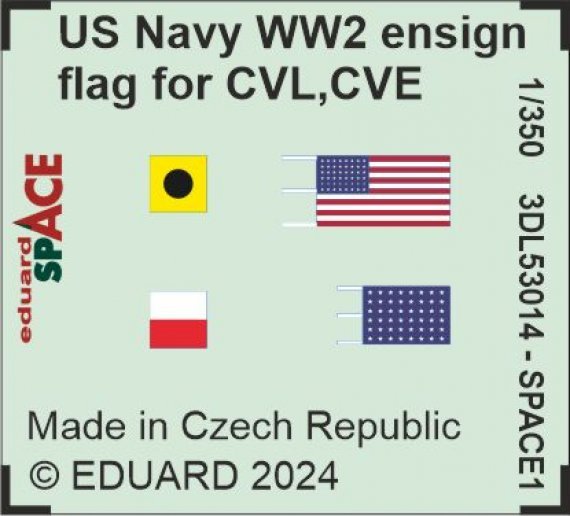 1/350 US Navy WWII ensign flag