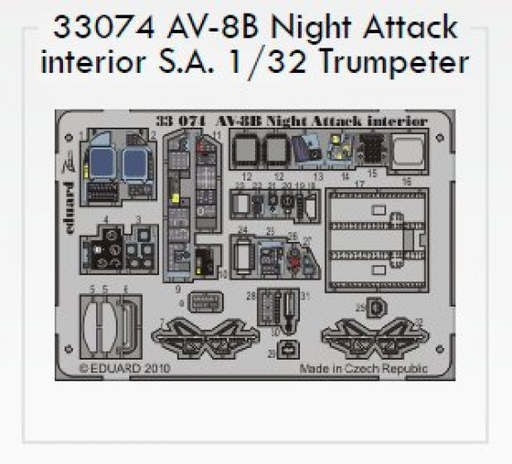 1/32 AV-8B Night Attack interior S.A. (TRUMP)