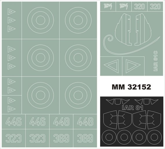 1/32 IAR-81C Rumanian fighter masks