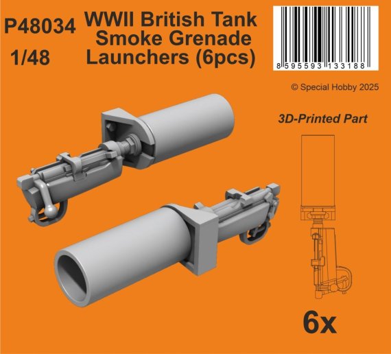 1/48 British Tank Smoke Grenade Launchers WWII