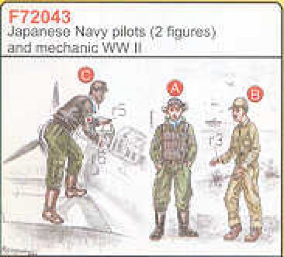CMK 1/72 2 Pilotes de la Marine Japonaise WWII