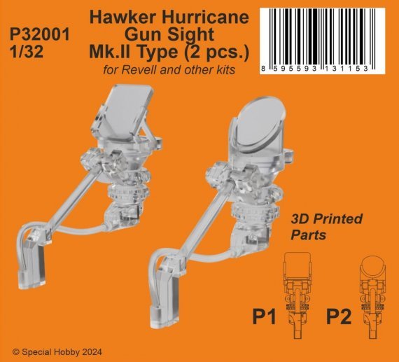 1/32 Hawker Hurricane Mk.II Gun Sight for Revell