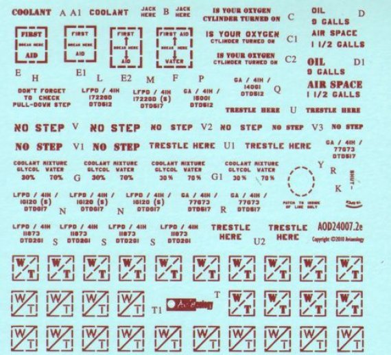 1/24 Hawker Hurricane airframe stencil/data pt.2  Nightfighter