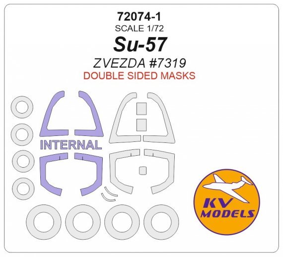 1/72 Sukhoi Su-57 Double-sided and wheels masks