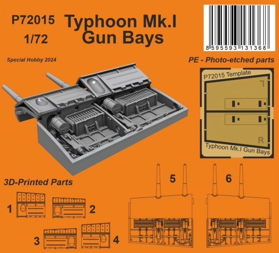 1/72 Typhoon Mk.I Gun Bays