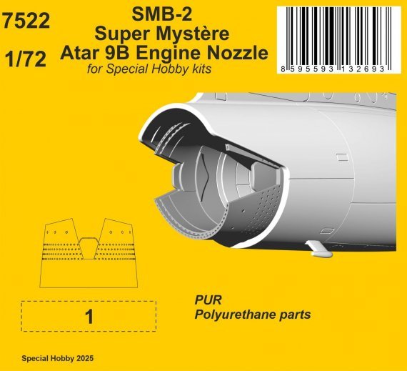 1/72 SMB-2 Atar 9B Engine Nozzle SP.HOB.