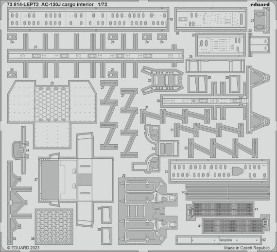 1/72 SET AC-130J cargo interior for Zvezda