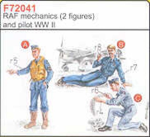 CMK Figurines RAF M�caniciens et Pilote WWII 1/72