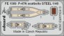 1/48 P-47N seatbelts STEEL for Miniart