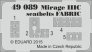 SET Mirage IIIC seatbelts FABRIC (EDU) image 1