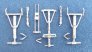 1/72 Train d'atterrissage m�tal Constellation Airfix Heller