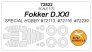 1/72 Fokker D.XXI masks for wheels for Special Hobby