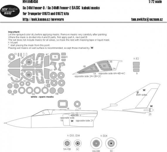 1/72 Mask Su-24M / Su-24MR BASIC