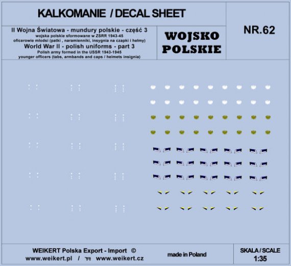1/35 Polish Uniforms WWII part 3 decal