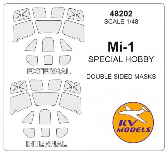 1/48 Mil Mi-1 Double-sided masks + wheels masks