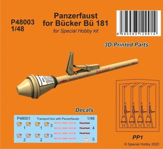 1/48 Panzerfaust for Bucker Bu 181