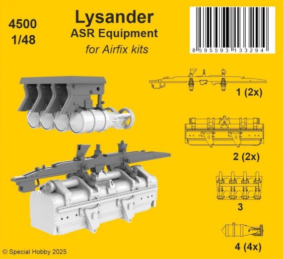 1/48 Lysander ASR Equipment for Airfix