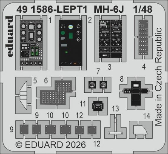 Eduard Set MH-6J pour ICM 1/48