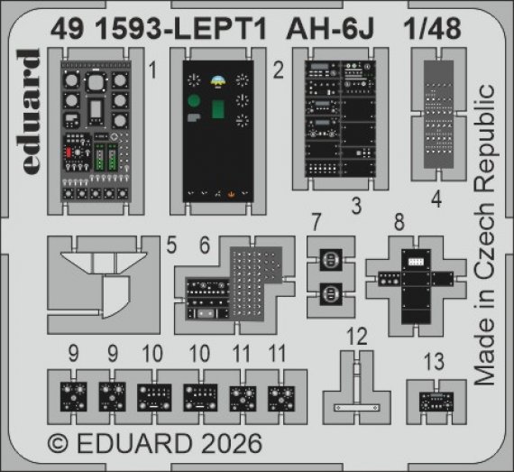 Eduard Detail Set AH-6J for ICM 1/48