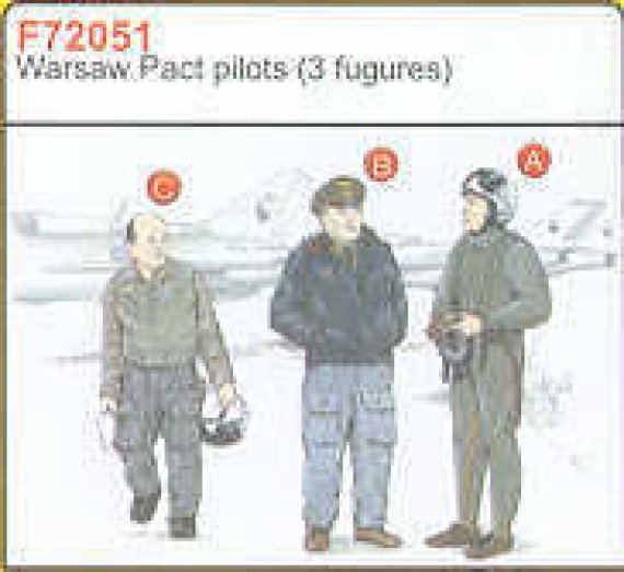 CMK 1/72 3 Pilotes du Pacte de Varsovie