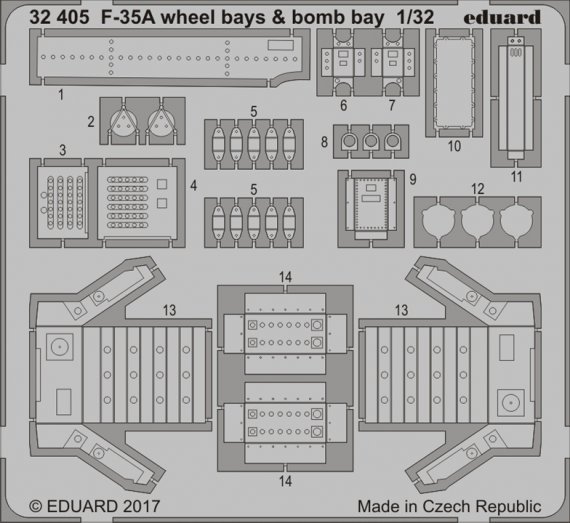 SET F-35A wheel bays & bomb bays