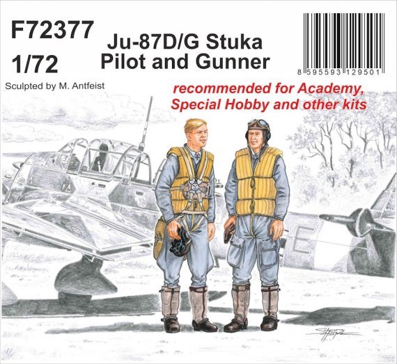 1/72 Ju-87D/G Stuka Pilot & Gunner