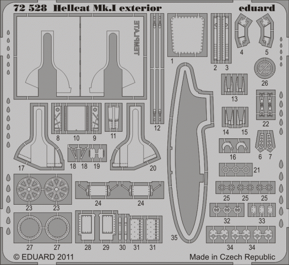 1/72 Hellcat Mk.I exterior (EDU)