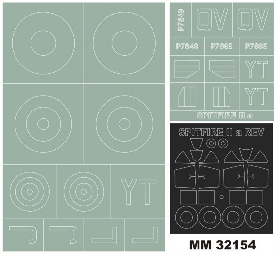 1/32 Supermarine Spitfire Mk.IIa masks