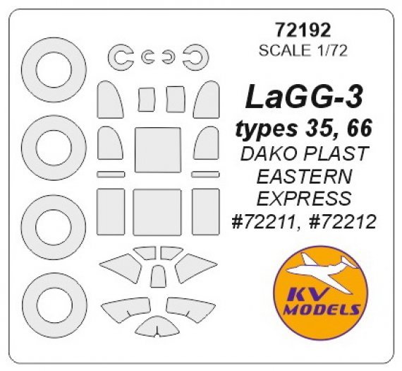 1/72 LaGG-3 masks