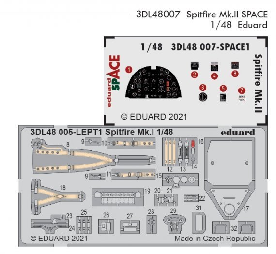 1/48 Spitfire Mk.II SPACE 3D