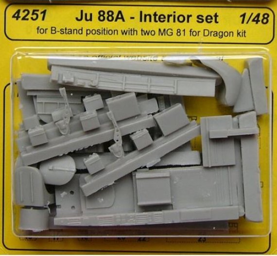 1/48 Ju 88A Interior set for B-stand posit. (DRAG)