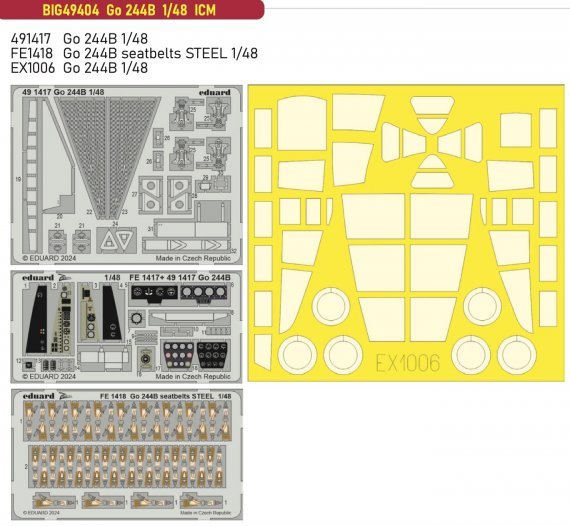 1/48 Go 244B BigEd Set for ICM