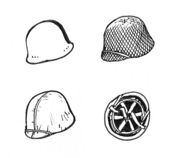 1/35 US helmets WWII (6 pcs.)
