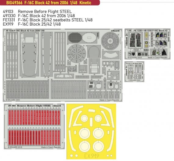 1/48 F-16C Block 42 from 2006 BigEd Set